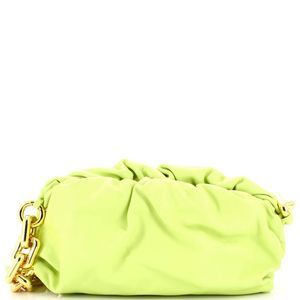 Bottega Veneta The Chain Pouch Leather Green